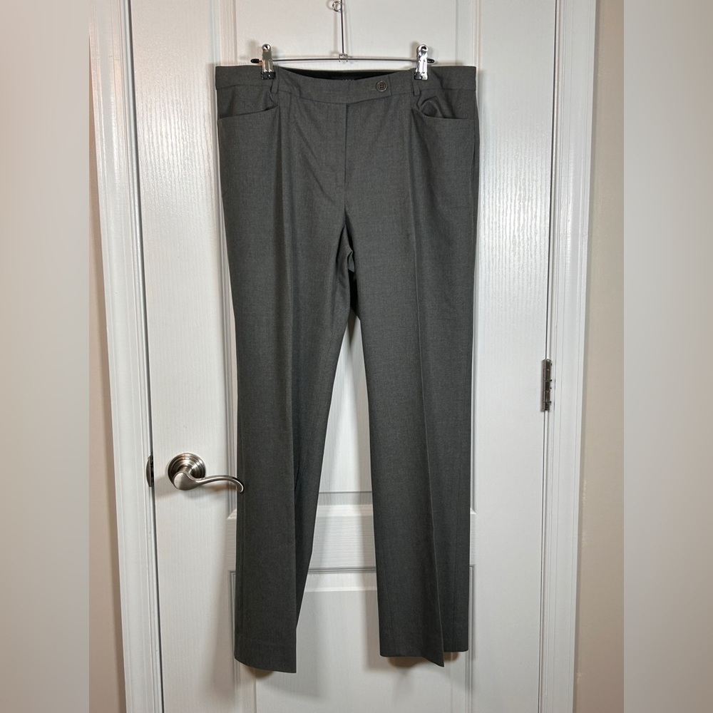Talbots Gray Mid-Rise Trousers 12